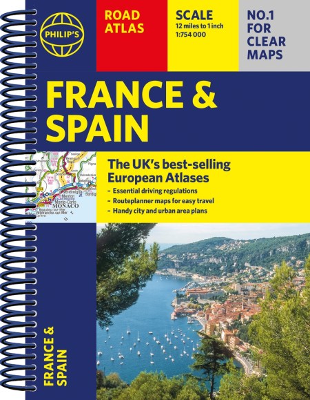 Philip’s France and Spain Road Atlas