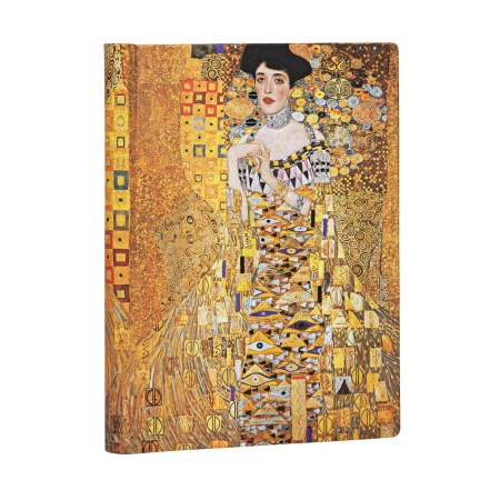 Klimt’s 100th Anniversary – Portrait of Adele Midi Unlined Hardcover Journal (Elastic Band Closure)