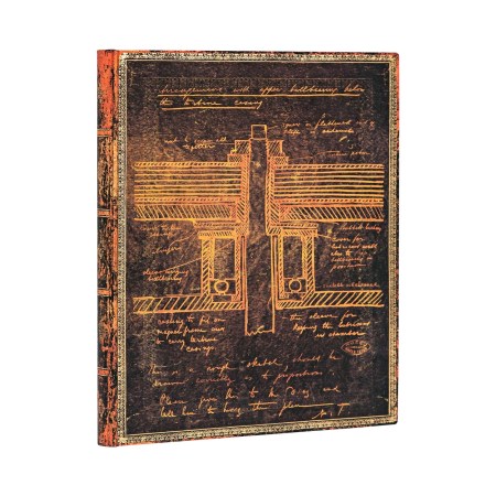 Tesla, Sketch of a Turbine Ultra Lined Softcover Flexi Journal