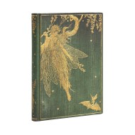 Olive Fairy Midi Lined Hardcover Journal (Elastic Band Closure)