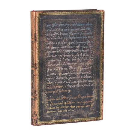 Michelangelo, Handwriting (Embellished Manuscripts Collection) Mini Lined Softcover Flexi Journal (Elastic Band Closure)