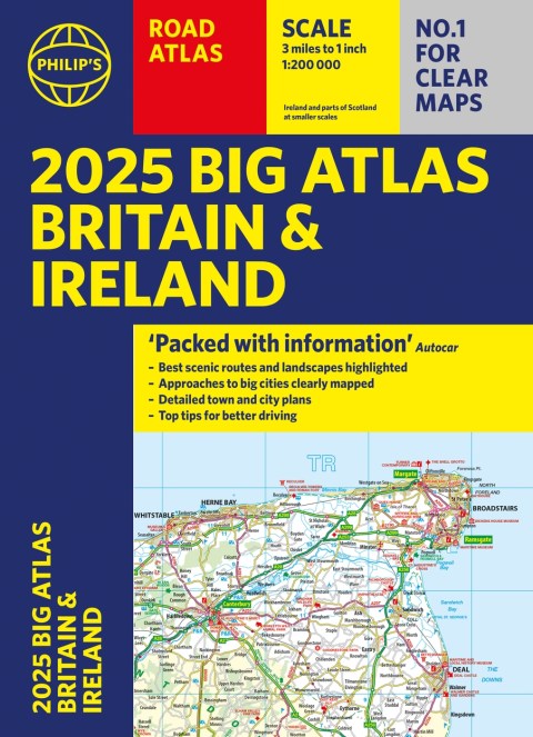 2025 Philip's Big Road Atlas of Britain & Ireland