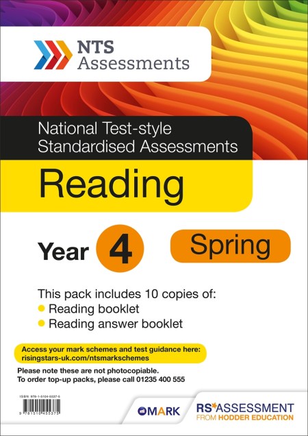 NTS Reading Year 4, Spring PK10 (National Test-style Standardised Assessments)