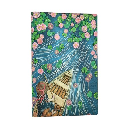 Lotus River (Living with Yuko) Mini Lined Softcover Journal (Elastic Band Closure)