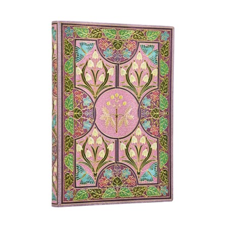 Mimosa (Poetry in Bloom) Midi Unlined Softcover Journal (Elastic Band Closure)