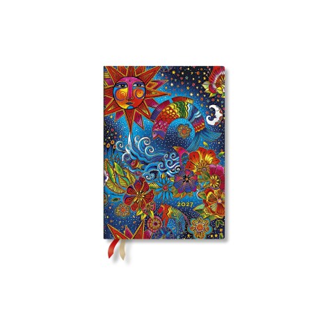 2027 Celestial Magic (Whimsical Creations) Midi 12-Month Softcover Dayplanner (Elastic Band Closure) Horizontal