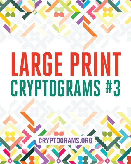 Large Print Cryptograms #3